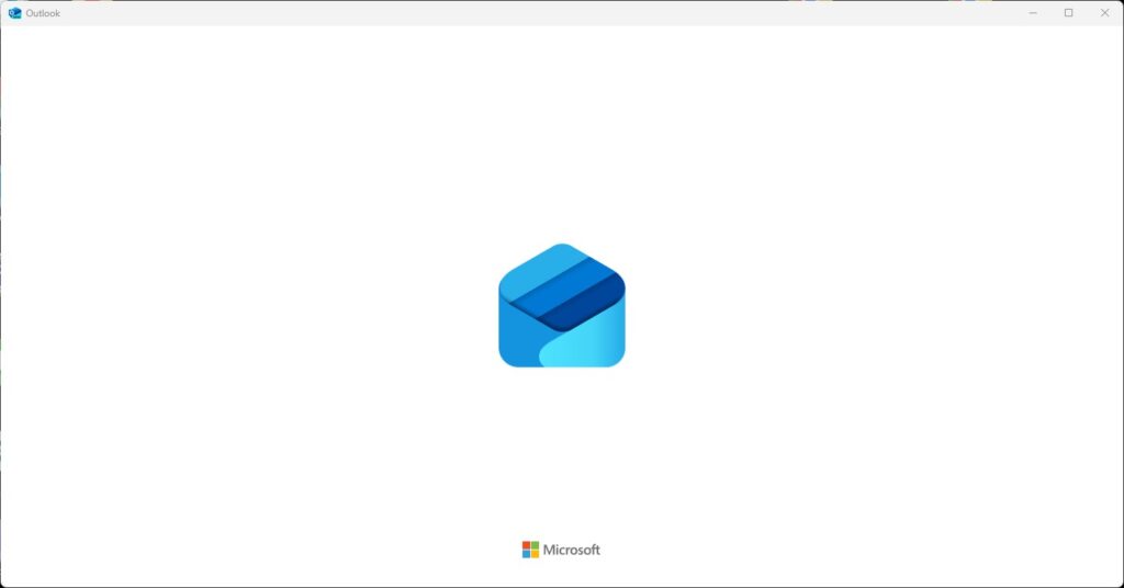 Outlook New起動画面