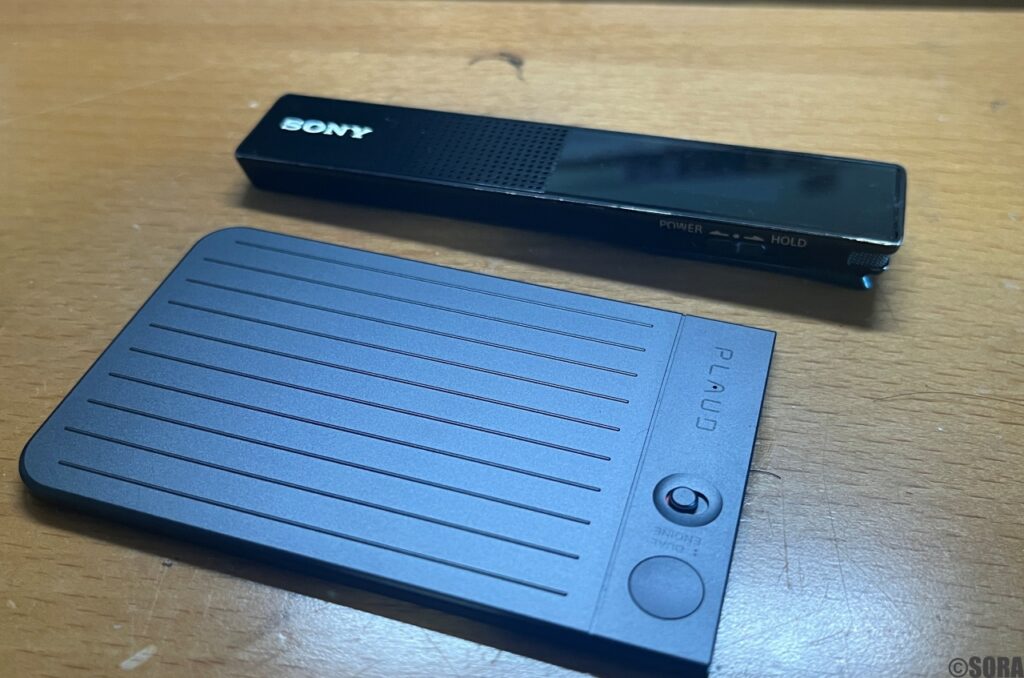 SONY ICレコーダーとPLAUD NOTE