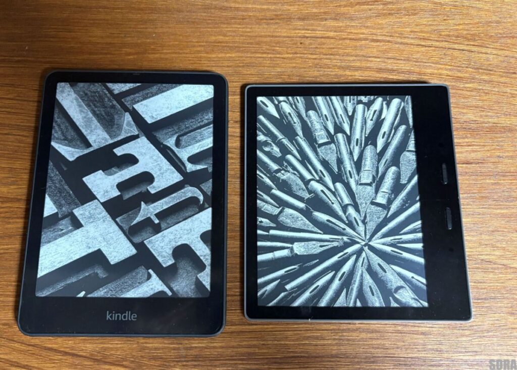 Kindle OasisとKindle Paperwhite の比較
